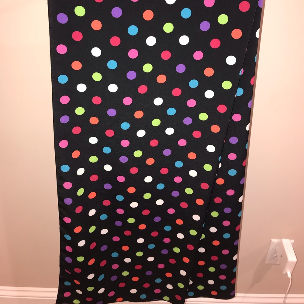 Sheer polka dot wrap